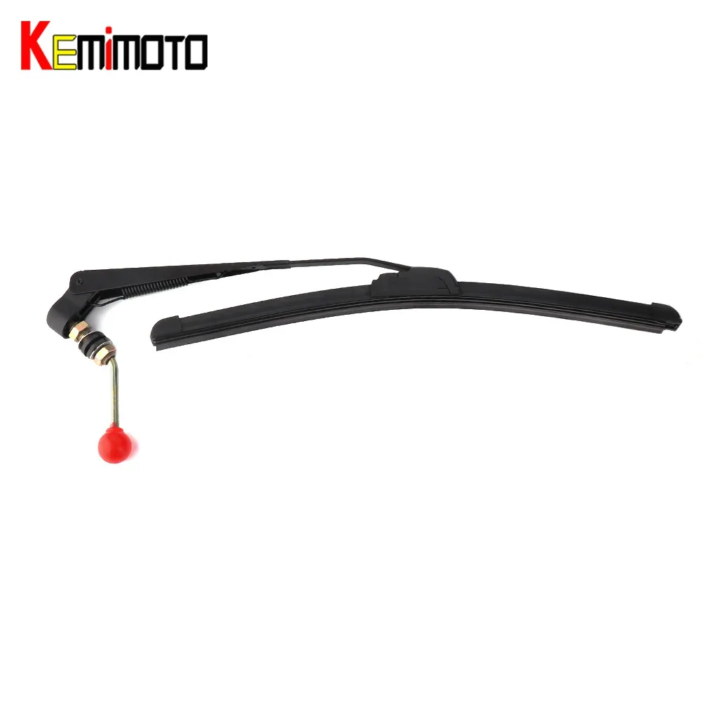

KEMiMOTO UTVWindshield Wiper Universal for Polaris Ranger RZR For Kawasaki MULE for Teryx Windscreen mud cleaning