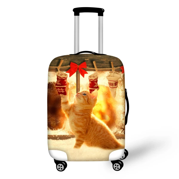 Рождественский стиль, дорожная сумка, чехол, водонепроницаемый, для багажа, защитный пылезащитный чехол, подходит для 18-28 дюймов, для багажа, эластичный чехол для чемодана - Цвет: C894S