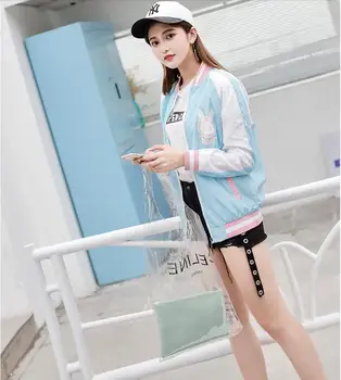 

Game OW D.VA Cosplay Costumes Fashion Logo Sun-Protective/Baseball Uniform Quadratic Element Role Play Prop Clothing/Daily Wear