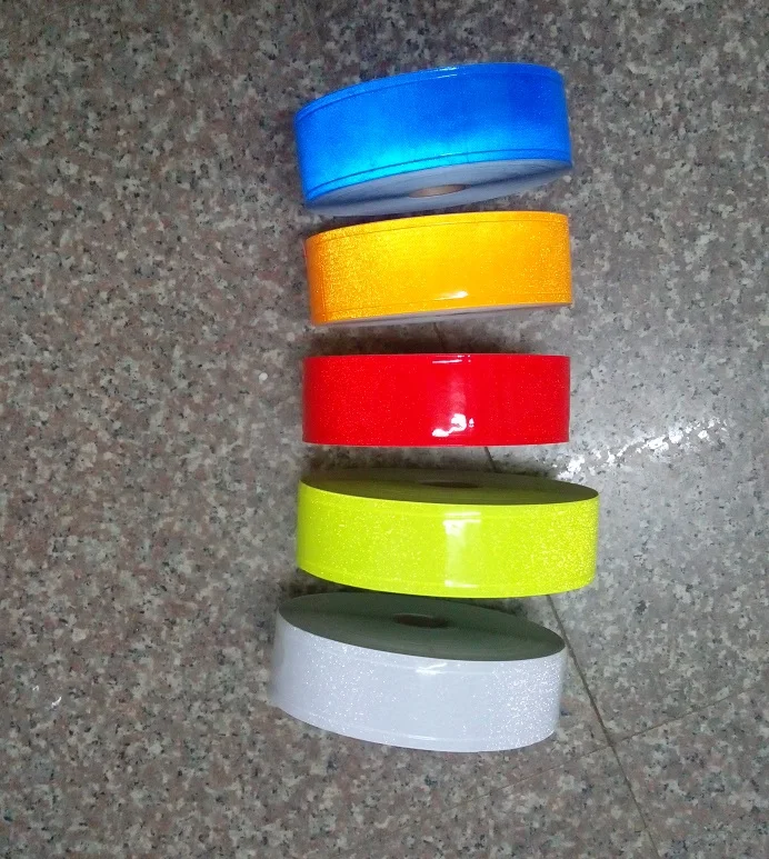 5cm*50m night reflective PVC tape sewing for garment flashing tiny star warning strip