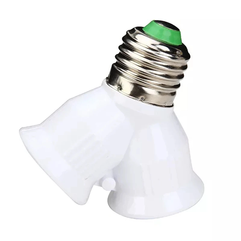 

E27 Base Lights Lamp Bulb Socket 1 to 2 E27 Splitter Adapter Converter Socket Light Bulb Splitter Adapter Light Bulb Base Holder