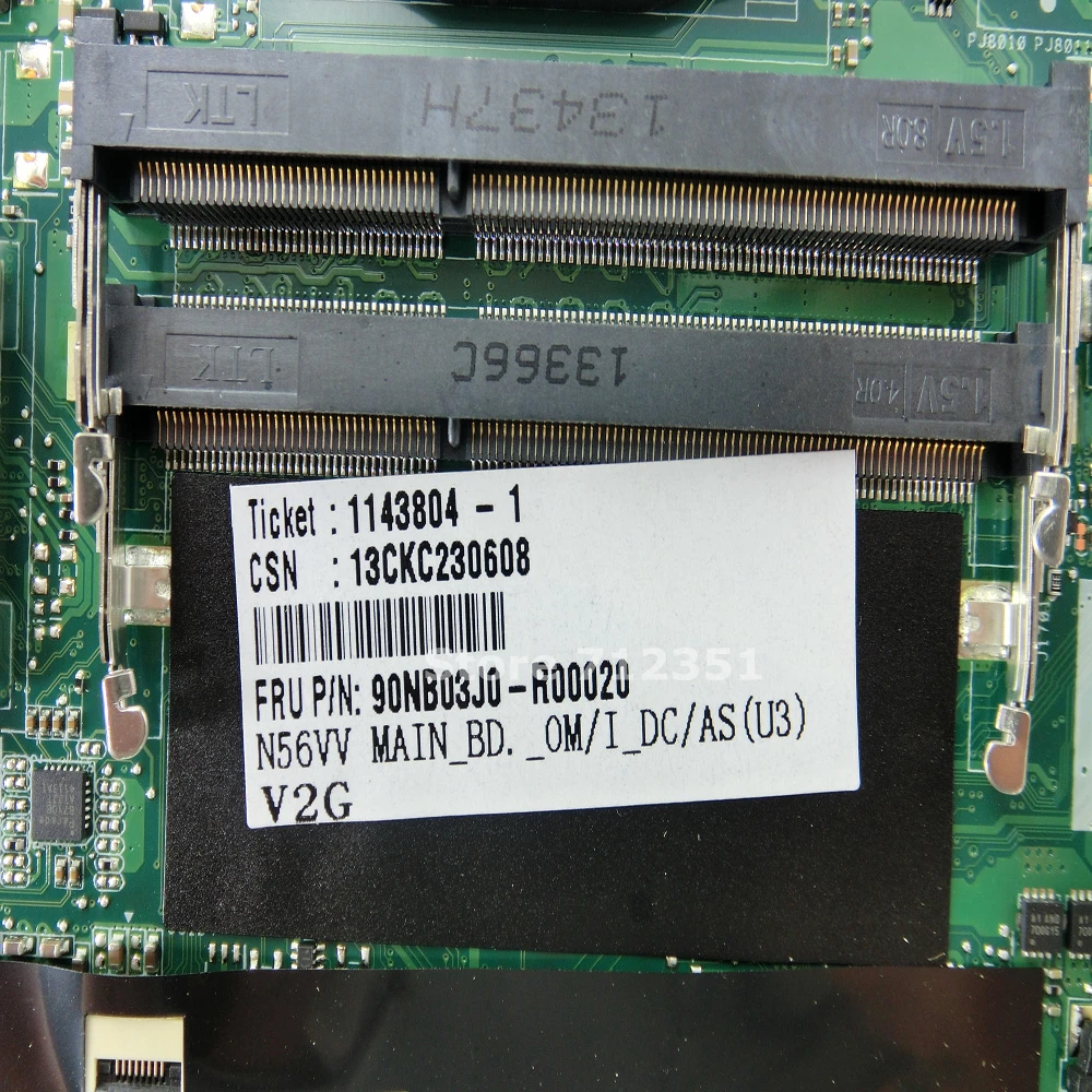 N56VV GT750/2GB Mainboard REV 2.0 For ASUS N56V N56VV N56VM N56VJ N56VZ N56VB Laptop motherboard PG