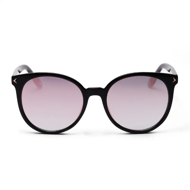 YOOSKE Круглые Солнцезащитные очки для женщин, солнцезащитные очки, Женские винтажные зеркальные линзы, градиентные очки UV400 - Цвет линз: C4