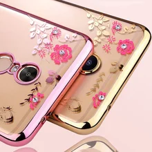 For Xiaomi Redmi 5 Plus Case 5.99 Silicone Glitter Flower Bling Diamond Back Phone Cases For Xiaomi Redmi 5 Plus Cover Soft TPU