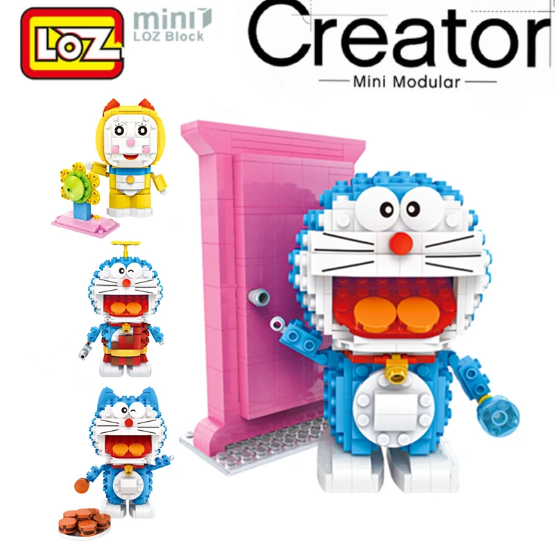 

LOZ Doraemon Cat Toys Building blocks Collection Toys Blocks LOZ Action Toy Figures Anime For Children Ages 14+Offical Gift