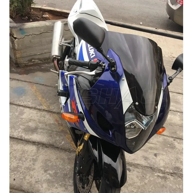 Лобовое стекло для мотоцикла двойной пузырьковый ветровой экран Suzuki 2003 2004 GSXR1000