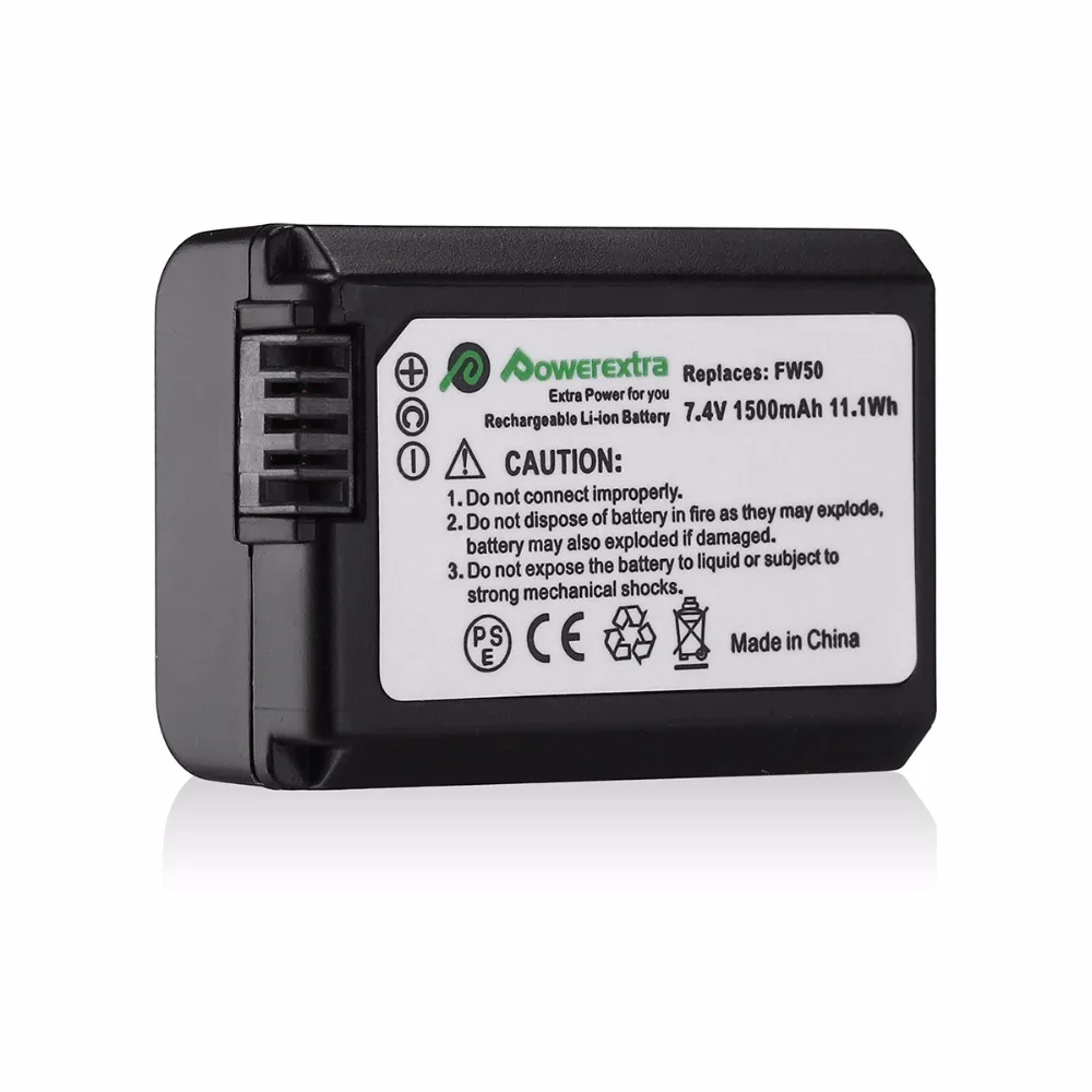 Camera Battery Li ion NP FW50 1500mAh 7.4v Replacement Battery for SONY