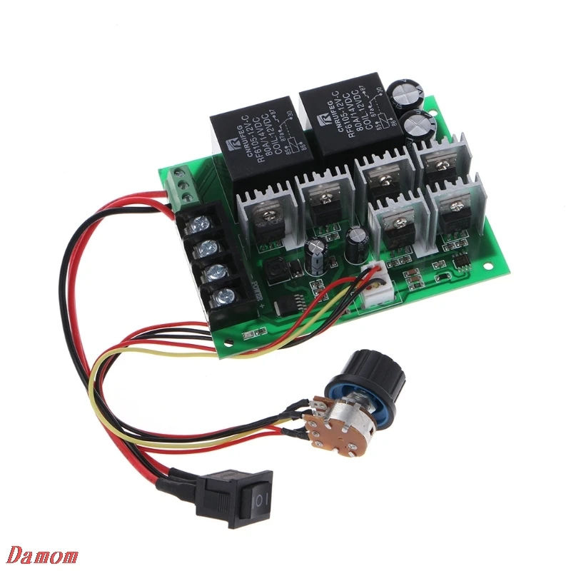 

DC 10-50V Motor Speed Controller Reversible PWM Control Forward Reverse Switch