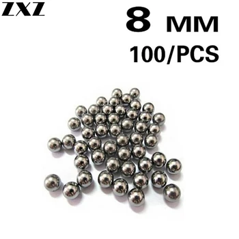 

100pcs Carbon Steel Catapult Slingshot Balls Hitting Ammo Catapult 8mm Steel Fishing Bearing Ball Roulement A Bille Hitting Ammo