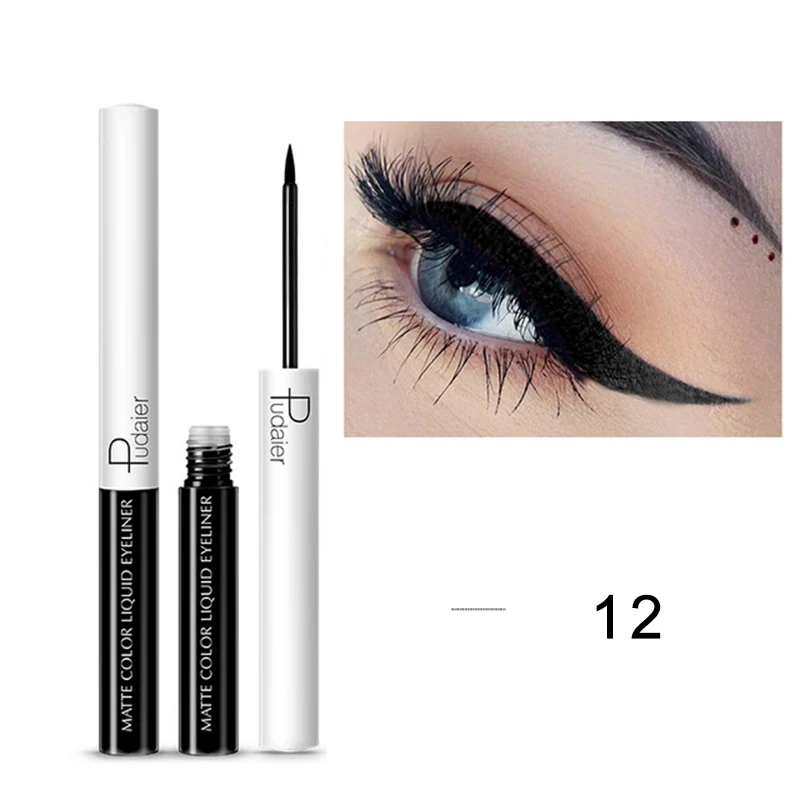 

Pudaier Matte Liquid Colorful Eyeliner Long Lasting Eyeliner Waterproof Professional Makeup Tool for Eyeshadow Eye Pencil Liner