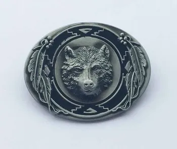 

Wolf Head Cowboy Western Belt Buckle