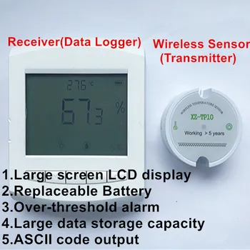 

Cold-Chain Transportation Wireless Temperature Data Logger 470/433mhz Wireless Sensor Temperature Recorder Real-time Monitoring