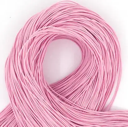 100 м* 1 мм бисер эластичный стрейч шнур бусины шнур веревка для браслета - Цвет: 6 pink