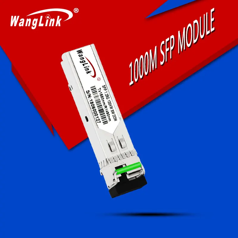 Wanglink 1,25 г SFP оптический модуль smf 1490nm/1550nm 100 км sfp LC приемопередатчик Оптический