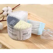 500 шт./компл. 4 в 1 Двойные головки одноразовые ватные палочки набор женский макияж хлопок бутоном наконечником тампоны инструменты для красоты