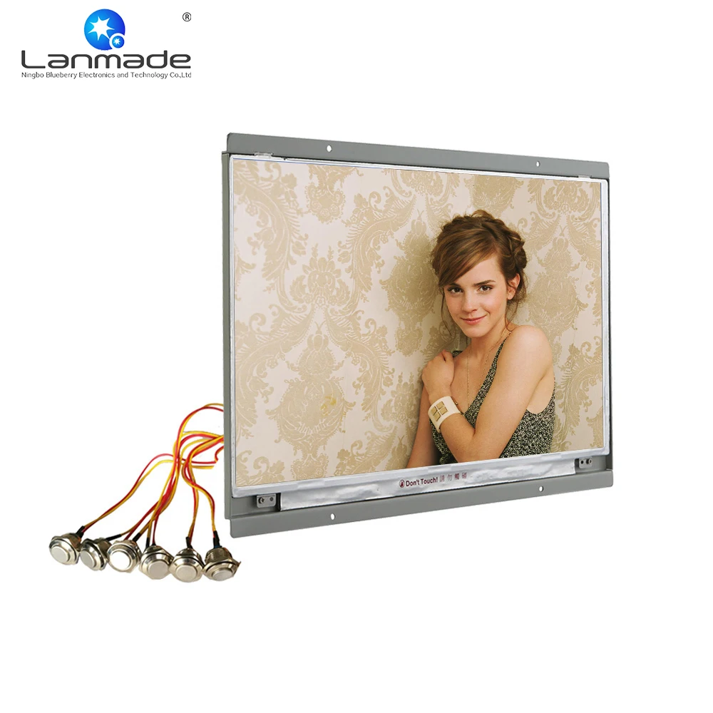 

14'' 1080p external button bus lcd monitor open frame tablet lcd ad player advertising screens display advertising types