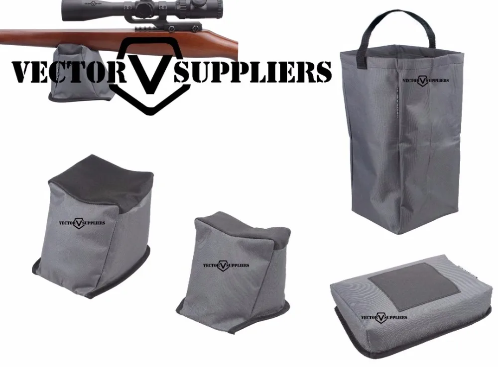 

Vector Suppliers Triple Play Shooting Rest Bag Bench Unfilled Set 4 Pcs Pack Polyeste Gun Shooting Front and Rear Benchrest Set