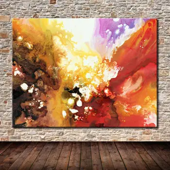 

Handmade Modern Abstract Oil Painting On Canvas Colorful Abstract Oil Painting For Room Decor Wall Art Picture Decoration Gift