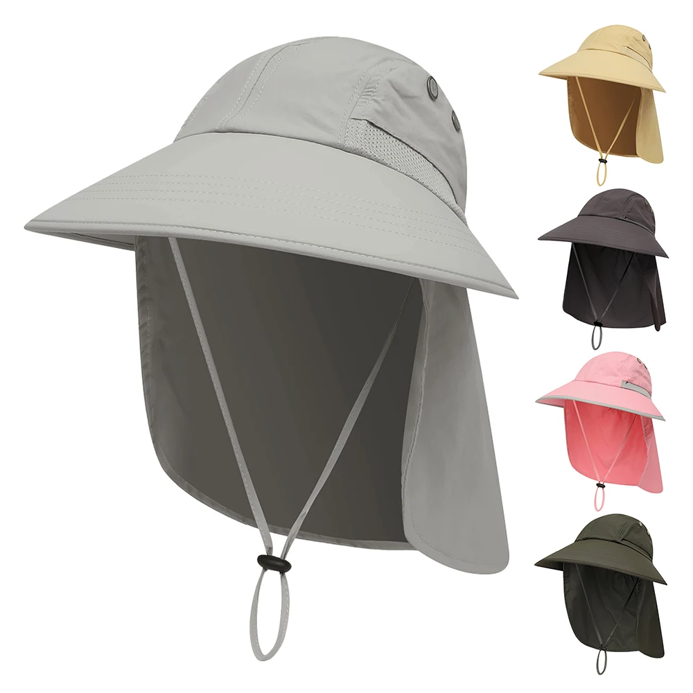 

UV Protection Sun Hat Summer Cap For Fishing Wide Brim Hats For Fishing Camping Hiking Mountaineering