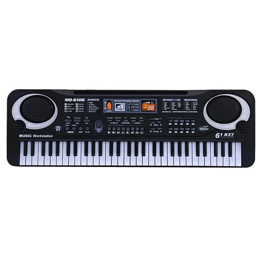 61 Keys Digital Music Electronic Keyboard Key Board Electric Piano Children Gift US Plug
