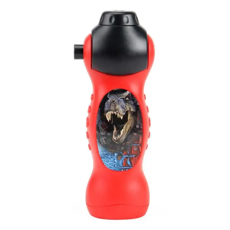 VKTECH 24 Patterns Baby Sleep Light LED Flashlight Cartoon Dinosaur Projector Lamp 90 Rotary Early Education Toys for Children