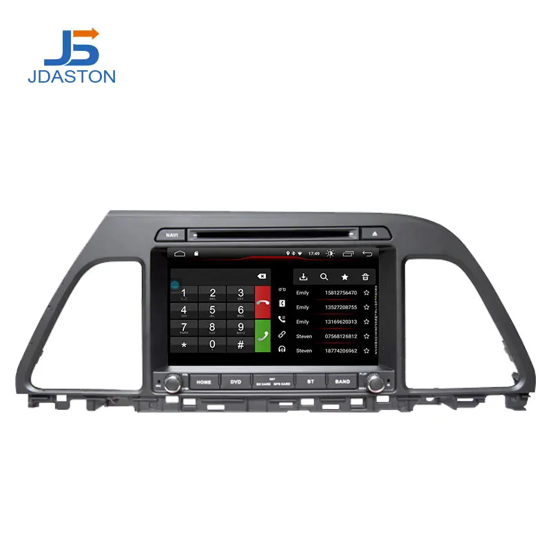 Excellent JDASTON Android 9.1 Car DVD Player For HYUNDAI Sonata 2015 2016 Multimedia GPS Navigation 2 Din Car Radio Audio Stereo WIFI 1