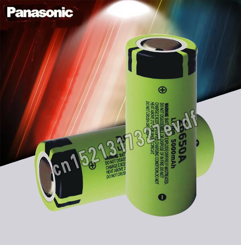 Panasonic 26650A 3,7 V 5000mAh Высокая емкость 26650 литий-ионные аккумуляторы