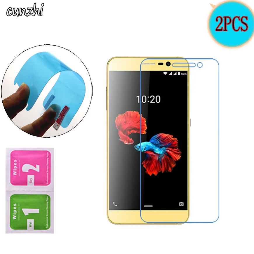 

2pcs HD Clear Front Screen Protector Soft TPU Nano-coated Tempered Explosion proof Protective Film For ZTE Blade A910