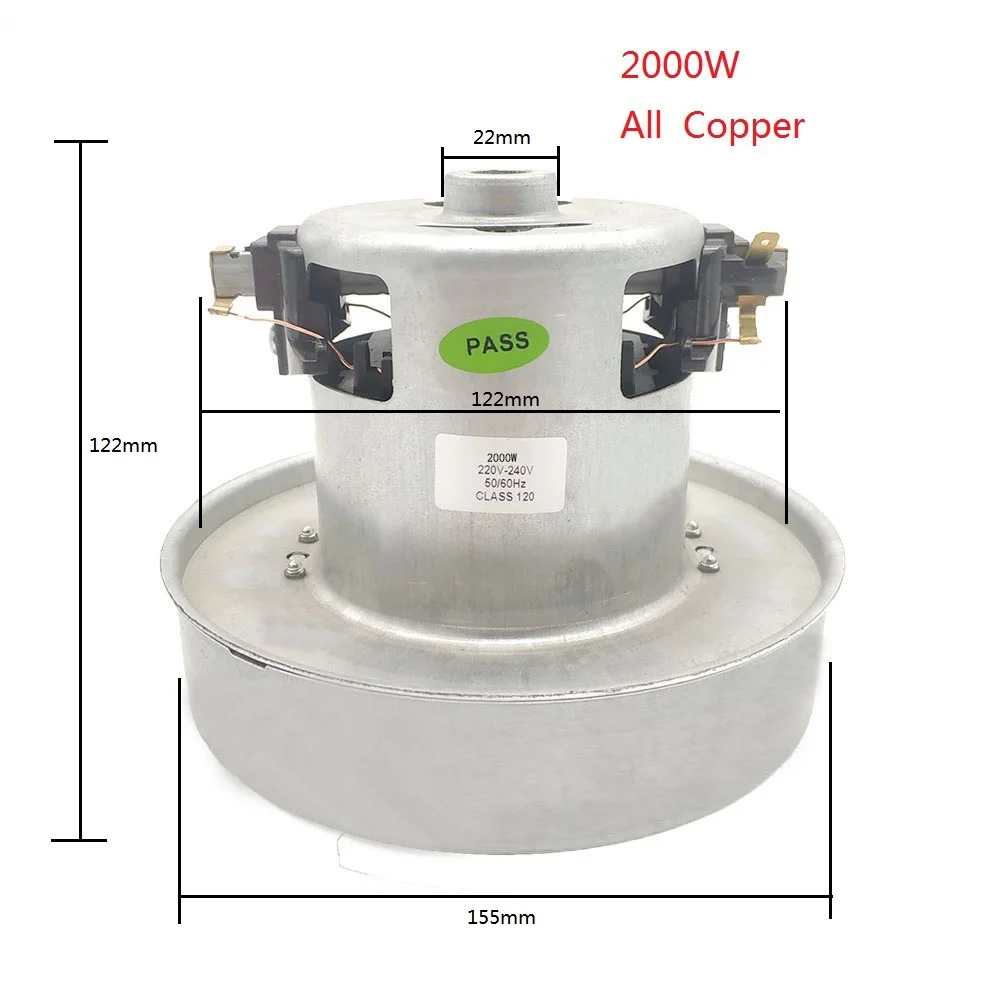 PY-35 220 V-240 V 2000W универсальный двигатель пылесоса большая мощность 130 мм Диаметр пылесос аксессуар запчасти комплект для замены