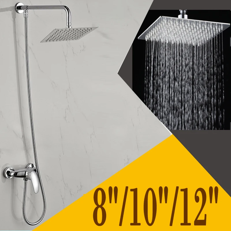 

Factory Promotion Sale Ultrathin Head Shower Different Size Square Shaped Chrome Finish