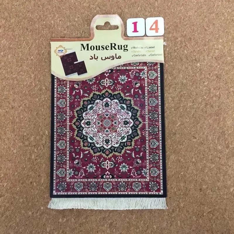 

Vintage Persian Mini Woven Rug Mat Game Mousepad Retro Style Carpet Coaster for Fring Home Office Table Decor Craft Whole Price