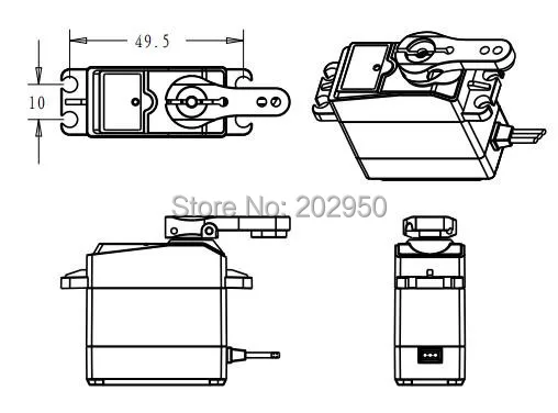 1XDS3225 обновленный сервопривод 25 кг полностью металлический цифровой сервопривод Baja сервопривод водонепроницаемый сервопривод для автомобилей Baja