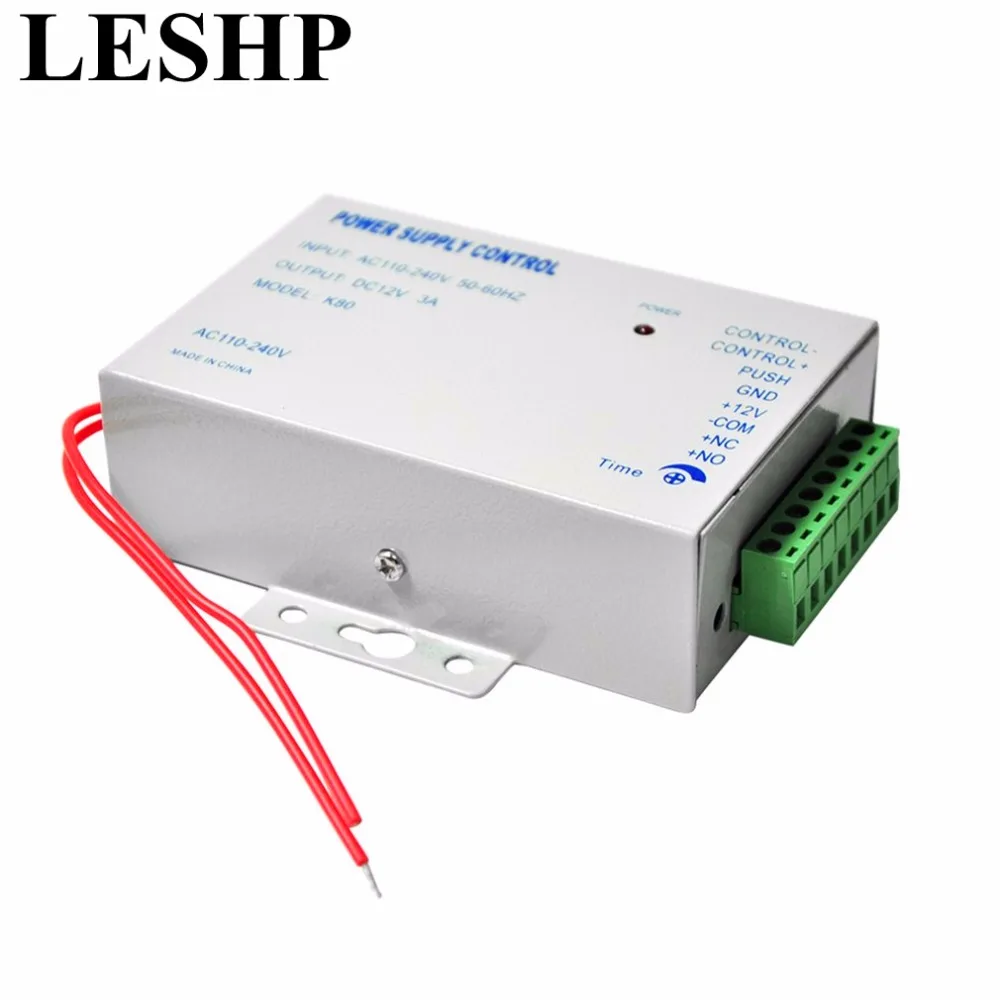 

LESHP Door Access Control system Switch Power Supply 3A/AC 110~240V DC 12V for RFID Fingerprint Access Control Device Machine