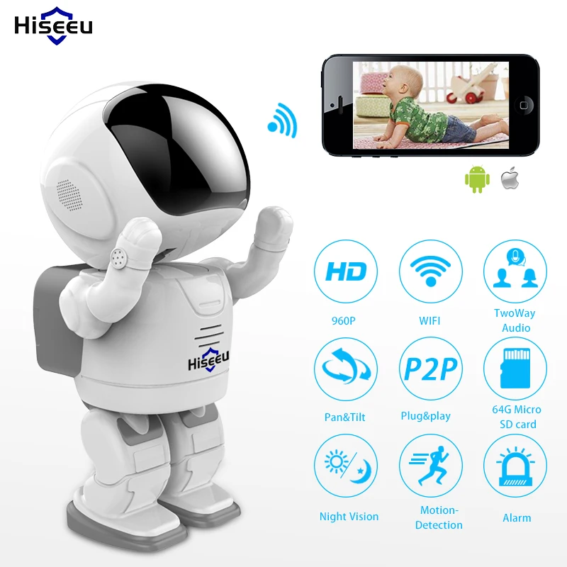 bilder für HD 960 P Wlan Ip-kamera Drahtlose Tag Nachtsicht Kamera qualität Netzwerk Kamera CCTV startseite WIFI P2P CAM360 APP 1.3MP Hiseeu bilder für HD 960 P Wlan Ip-kamera Drahtlose Tag Nachtsicht Kamera qualität Netzwerk Kamera CCTV startseite WIFI P2P CAM360 APP 1.3MP Hiseeu
