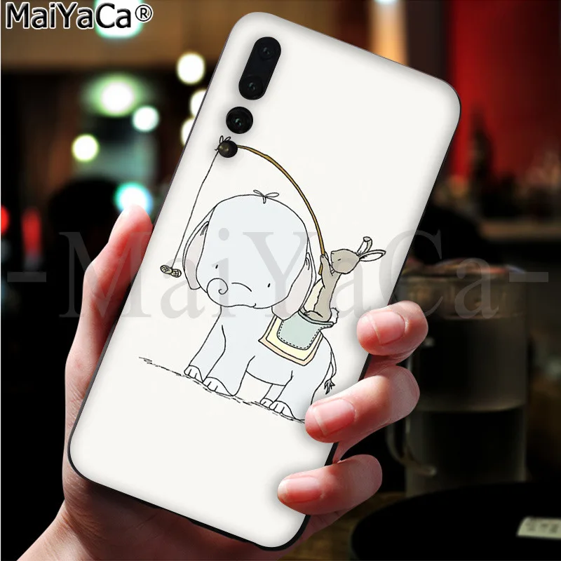 MaiYaCa Kelinci dan Gajah DIY Dicat untuk Huawei P20 Pro P20 Lite Mate9 10 20 Lite Honor 10 20pro 20x Ponsel