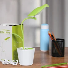 New Brids Touch Sensitive Dimmable LED Desk Lamp USB Table Night Light Desk Lamp with Pen Holder Good Gift For Children