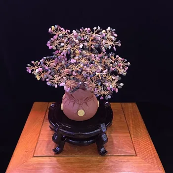 

Violet arenaceous tourmaline crystal Tree gem tree for Decor Reiki Metaphysical Feng shui and Healings