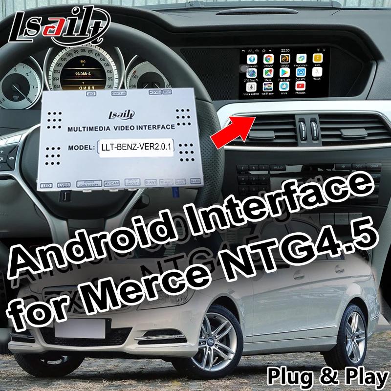 

Android 6.0 Car Navigation for 2012-2014 Benz C/B/A/E/GLC/CLA/GLE( NTG4.5 System ) with Online map Mirrorlink App WIFI