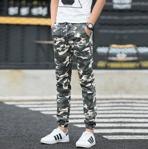 Heren Joggers Camouflage Mannen Cargo Broek Cool Leger Skinny Casual Broek Hop Mode Stijl