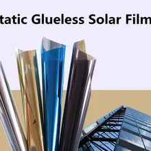 Статическая клеящаяся стеклянная самоклеящаяся пленка для окон Солнцезащитная пленка Взрывозащищенный статичный оконный фильм 4" x 60"(100 см x 152 см
