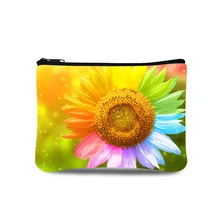 Ультра легкий брендовый женский кошелек с цветочным принтом, кошельки, мини-кошелек для монет, сумки на молнии, карман для девочек, водонепроницаемая маленькая сумка