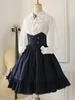 Vestido gótico de Lolita, falda de espalda cruzada victoriana Vintage SK Lolita ► Foto 2/6