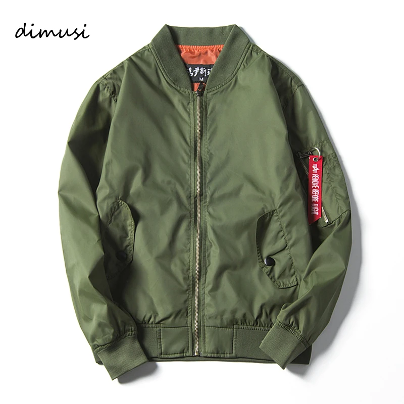 

DIMUSI Bomber Jacket Men Autumn Air Force One jacket jaqueta mens causal Amry Pilot bomber jacket polo Jackets mens 4XL,YA692