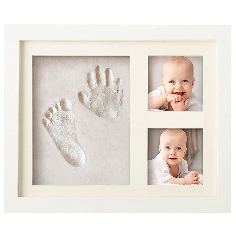 Отпечаток руки ребенка рамка для слепка ступни новорожденного следа ноги набор следа ребенка специальный подарок для рождения и крещения