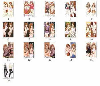 

Hot anime Okami to Koshinryo/ Spice and Wolf Holo body PillowCase Wolf and Spice Horo body pillow cover