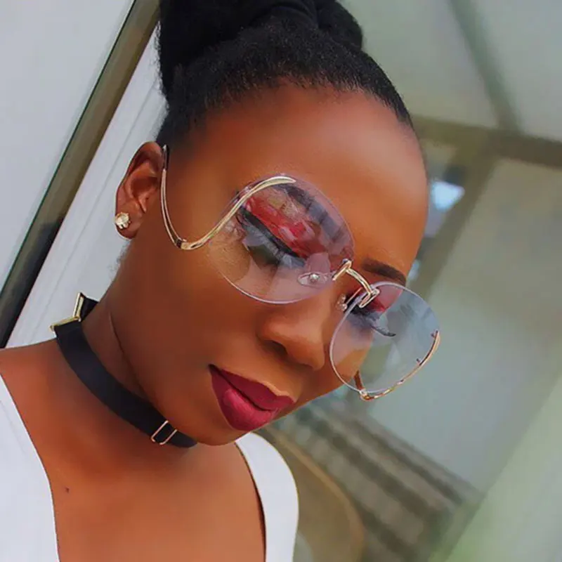 Unique-Hot-Sell-transparent-Eyeglasses-Women-Optics-Glasses-Frame-Oversized-Clear-Lens-Big-Size-Rimless-myopia