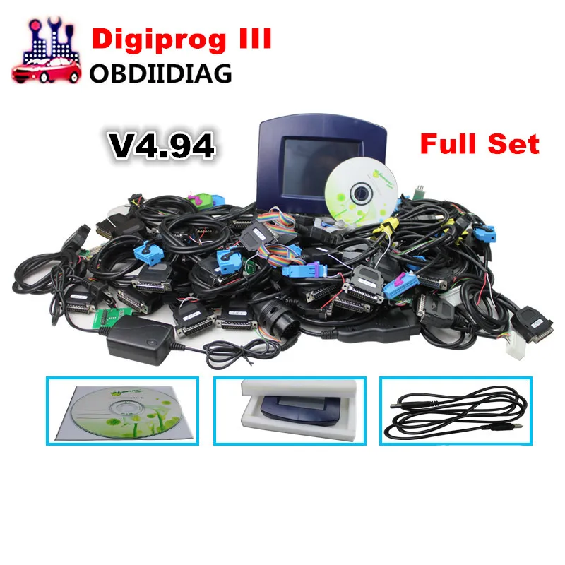 Топ DHL v4.94 коррекции одометра digiprog iii Digiprog 3 инструмент для корректировки одометра программер полный V4.94 Digiprog3