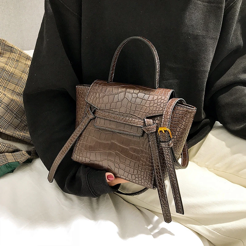 

SGARR Women PU Leather Handbags Shoulder Bags Designer Ladies Crossbody Bag High Quality Casual Crocodile Female Small Tote Bags