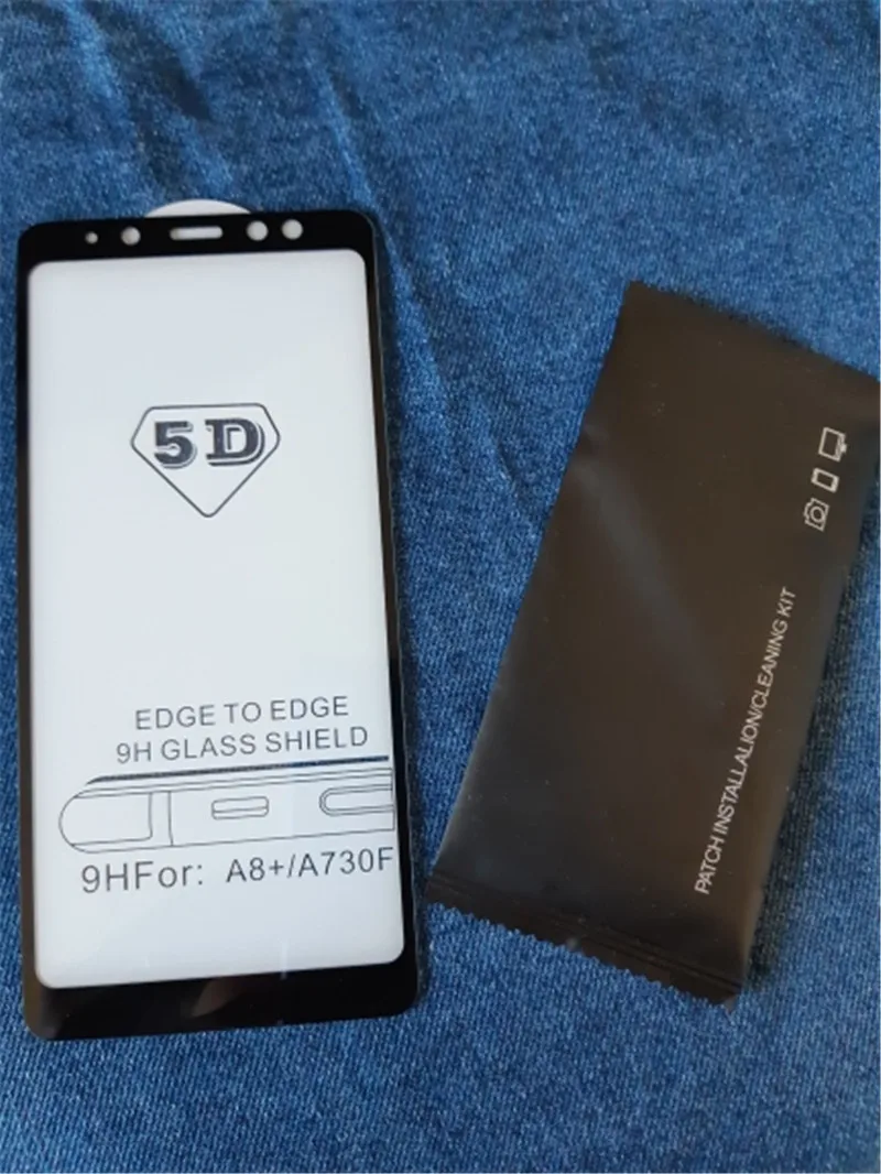 Закаленное стекло 5D с полным клеем для Samsung Galaxy A9 2018/A9 Star pro/A8 star/A9 star/A3/A5/A6 +/A7 2017