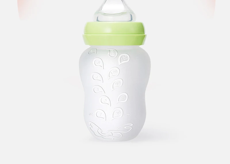 Детские бутылочки и ложка для кормления, силиконовая, 180 мл, 2в1, чашка для кормления детей, бутылочка для воды, бутылочки для кормления детей, без соски